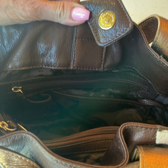 MICHAEL KORS leopard and brown and gold leather bag - Picture 10 of 14